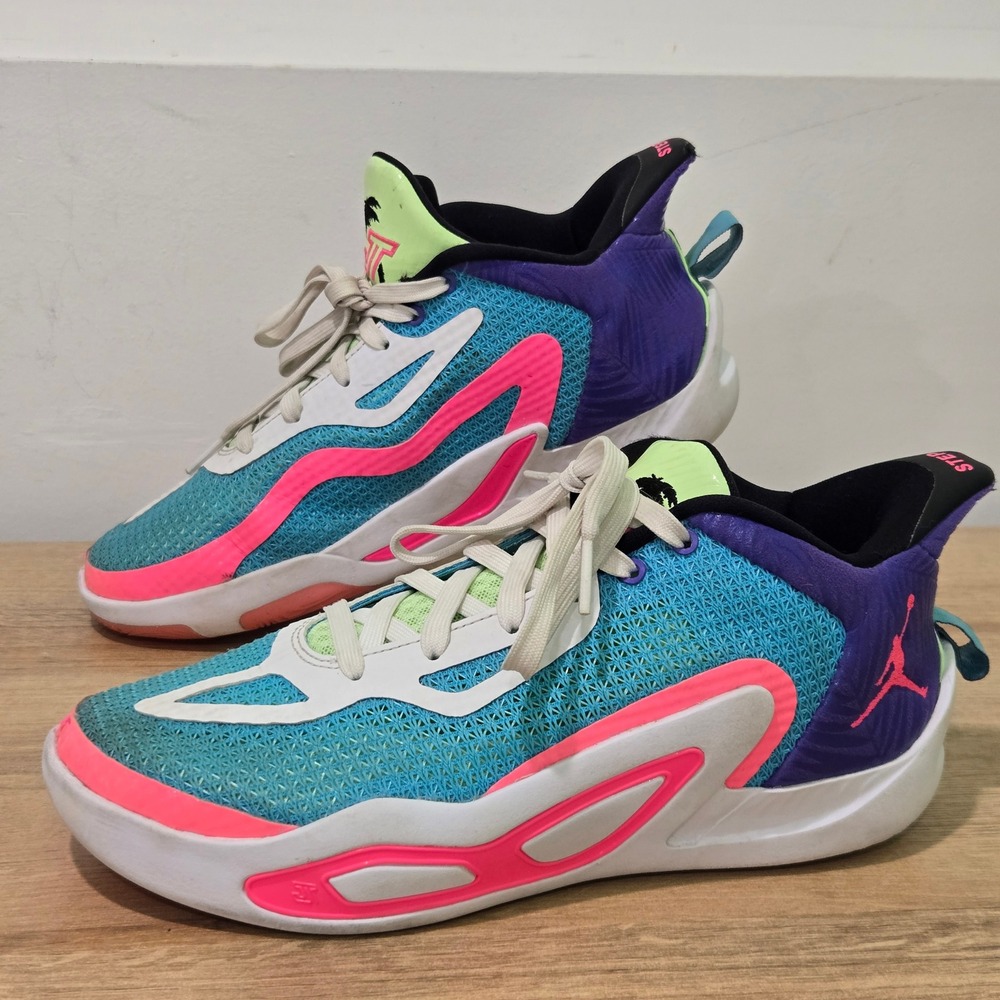 Jordan Tatum 1 Deuce Kids Basketball Shoes Wave Runner Pink‎ FV0172-400 Size 6Y